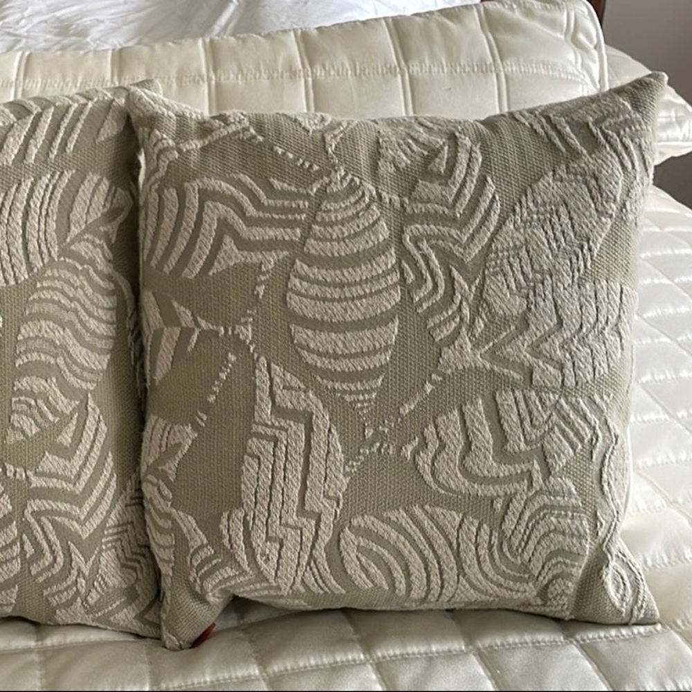Missoni Home beige pillows sold as a pair!